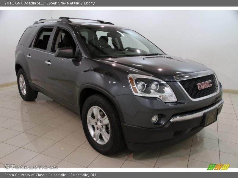 Cyber Gray Metallic / Ebony 2011 GMC Acadia SLE