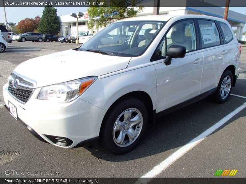 Satin White Pearl / Platinum 2014 Subaru Forester 2.5i