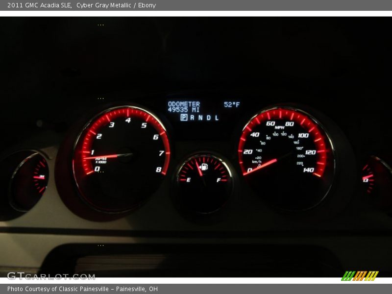 Cyber Gray Metallic / Ebony 2011 GMC Acadia SLE