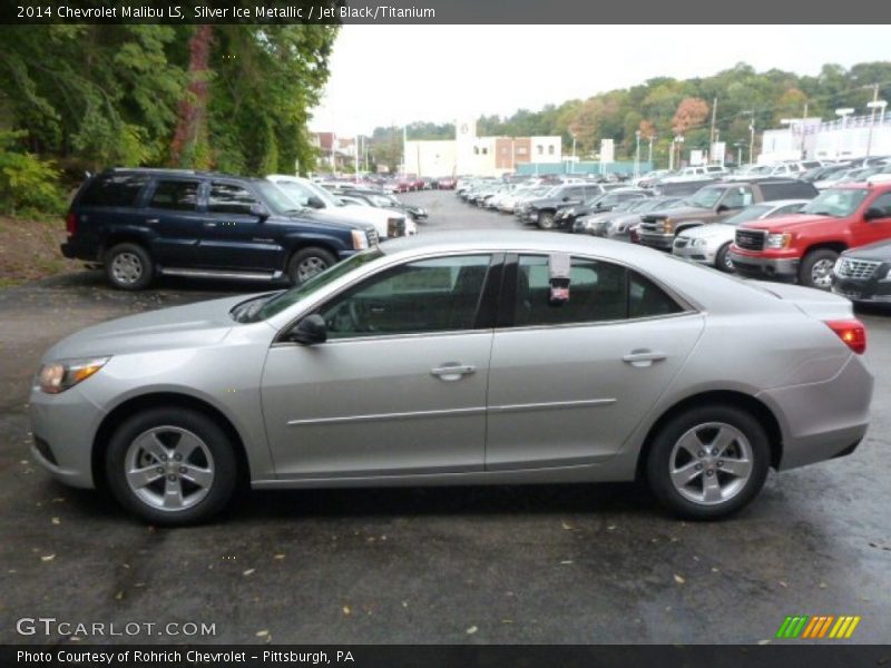 Silver Ice Metallic / Jet Black/Titanium 2014 Chevrolet Malibu LS