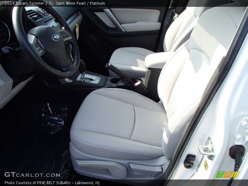 Satin White Pearl / Platinum 2014 Subaru Forester 2.5i