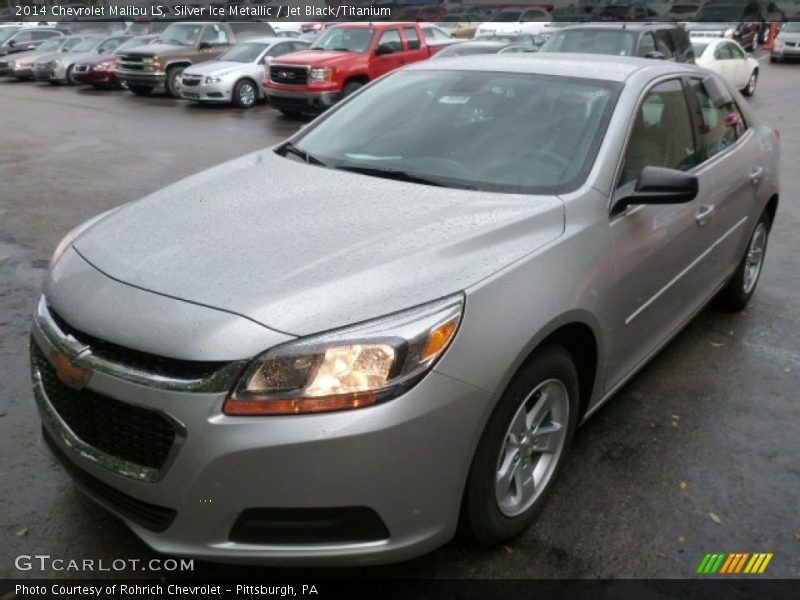 Silver Ice Metallic / Jet Black/Titanium 2014 Chevrolet Malibu LS