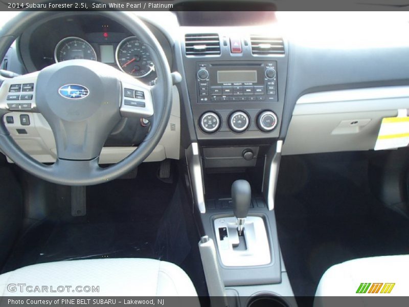 Satin White Pearl / Platinum 2014 Subaru Forester 2.5i
