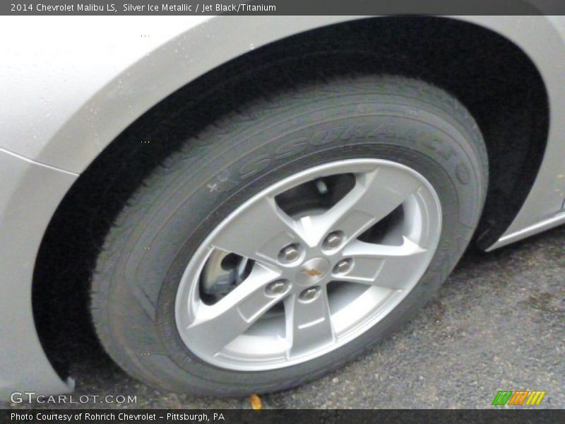 Silver Ice Metallic / Jet Black/Titanium 2014 Chevrolet Malibu LS
