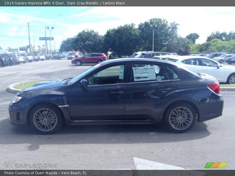 Dark Gray Metallic / Carbon Black 2014 Subaru Impreza WRX 4 Door