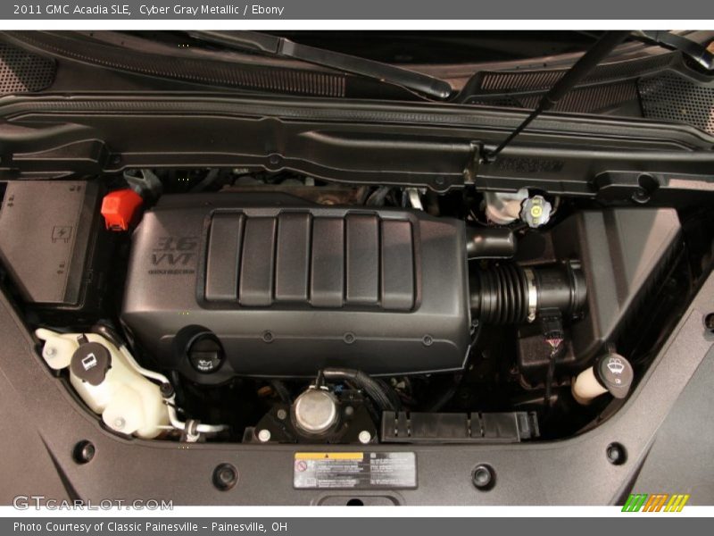 Cyber Gray Metallic / Ebony 2011 GMC Acadia SLE
