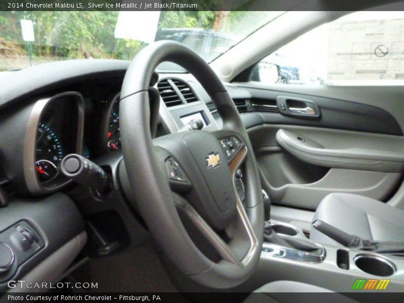 Silver Ice Metallic / Jet Black/Titanium 2014 Chevrolet Malibu LS