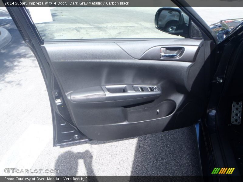 Dark Gray Metallic / Carbon Black 2014 Subaru Impreza WRX 4 Door