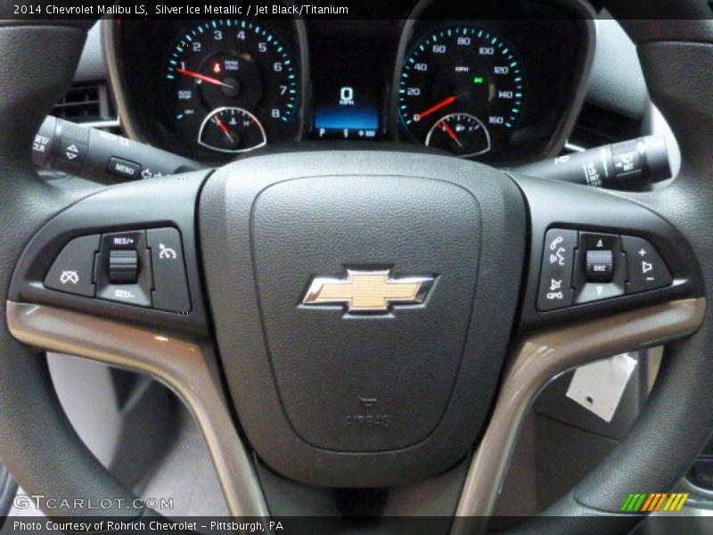 Silver Ice Metallic / Jet Black/Titanium 2014 Chevrolet Malibu LS