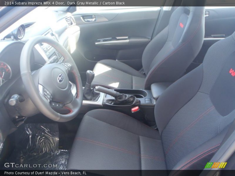 Dark Gray Metallic / Carbon Black 2014 Subaru Impreza WRX 4 Door