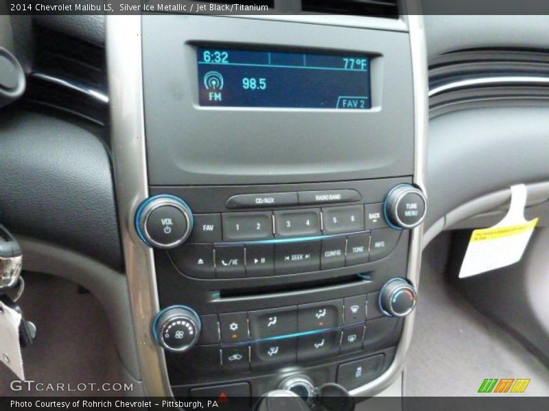 Silver Ice Metallic / Jet Black/Titanium 2014 Chevrolet Malibu LS