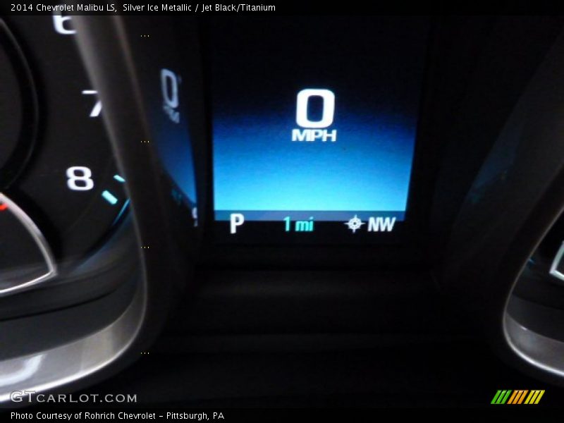 Silver Ice Metallic / Jet Black/Titanium 2014 Chevrolet Malibu LS