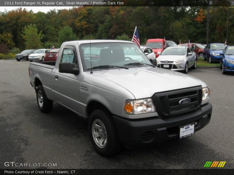 Silver Metallic / Medium Dark Flint 2011 Ford Ranger XL Regular Cab