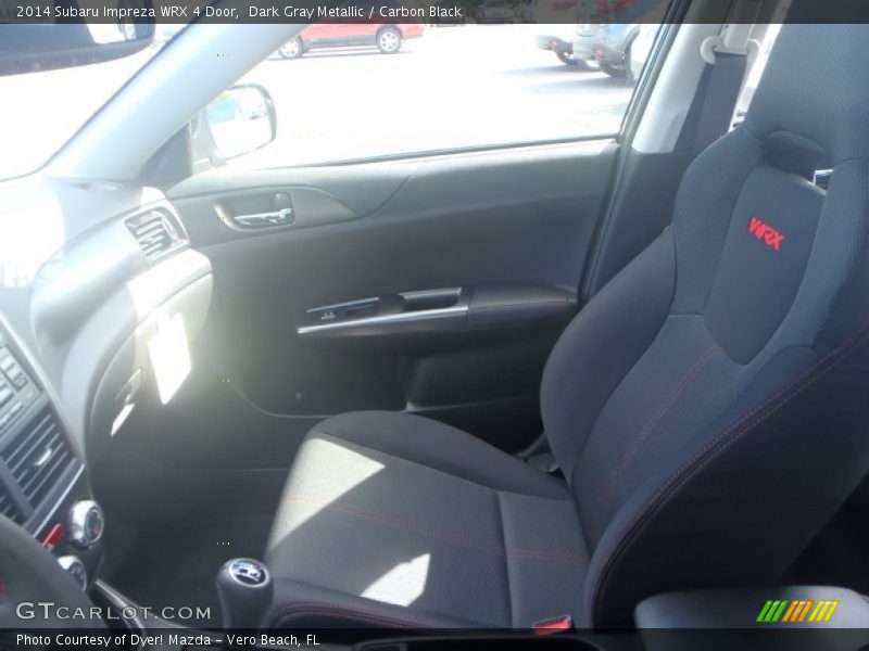 Dark Gray Metallic / Carbon Black 2014 Subaru Impreza WRX 4 Door