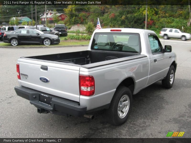 Silver Metallic / Medium Dark Flint 2011 Ford Ranger XL Regular Cab