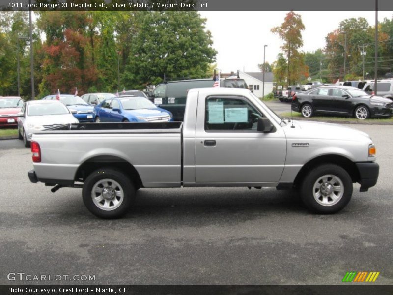 Silver Metallic / Medium Dark Flint 2011 Ford Ranger XL Regular Cab