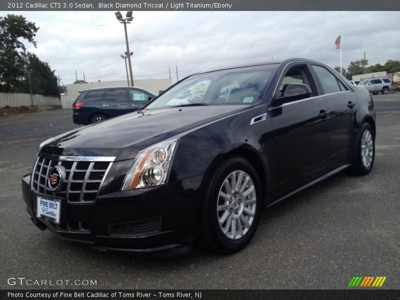Black Diamond Tricoat / Light Titanium/Ebony 2012 Cadillac CTS 3.0 Sedan