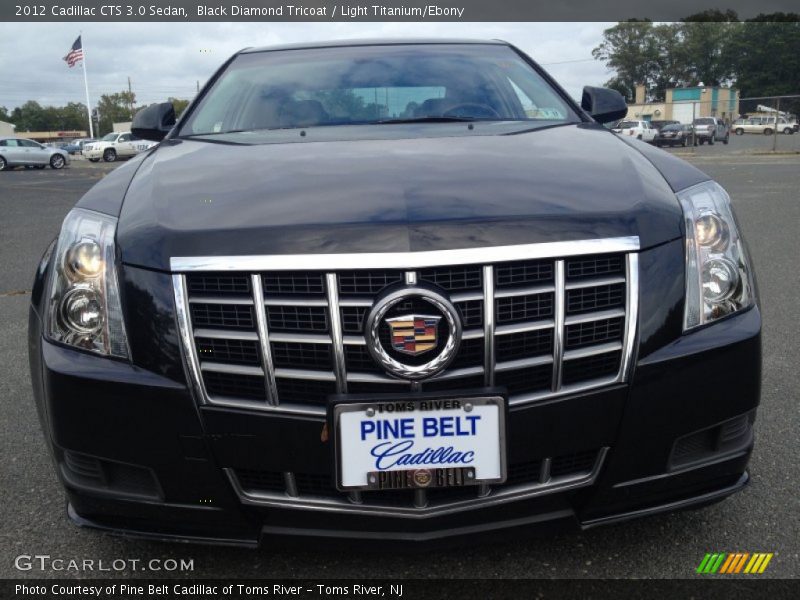 Black Diamond Tricoat / Light Titanium/Ebony 2012 Cadillac CTS 3.0 Sedan