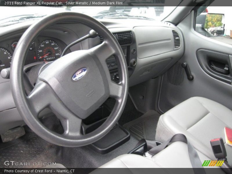 Silver Metallic / Medium Dark Flint 2011 Ford Ranger XL Regular Cab
