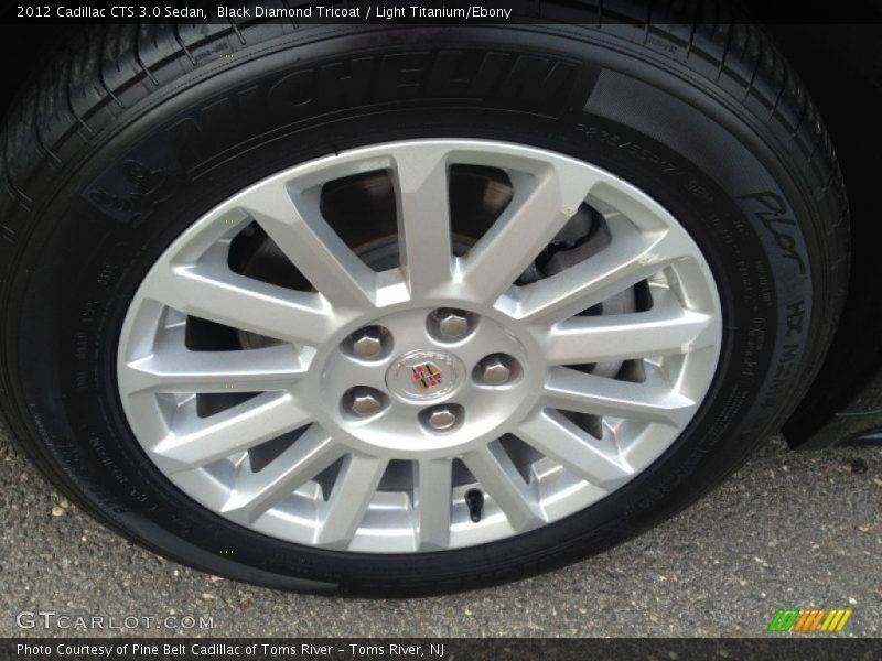 Black Diamond Tricoat / Light Titanium/Ebony 2012 Cadillac CTS 3.0 Sedan