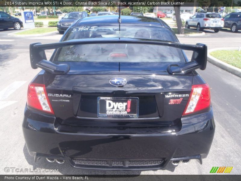 Crystal Black Silica / STI Black Alcantara/ Carbon Black Leather 2014 Subaru Impreza WRX STi 4 Door