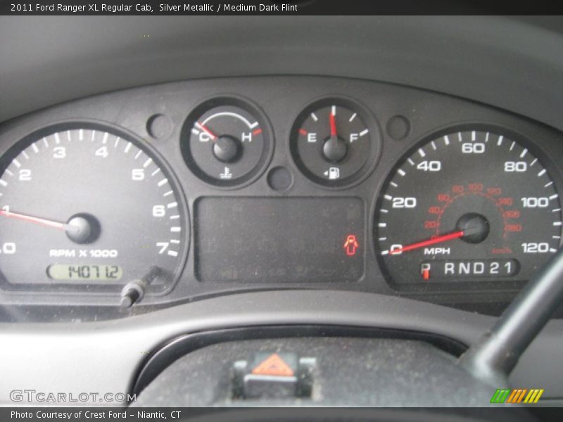 Silver Metallic / Medium Dark Flint 2011 Ford Ranger XL Regular Cab