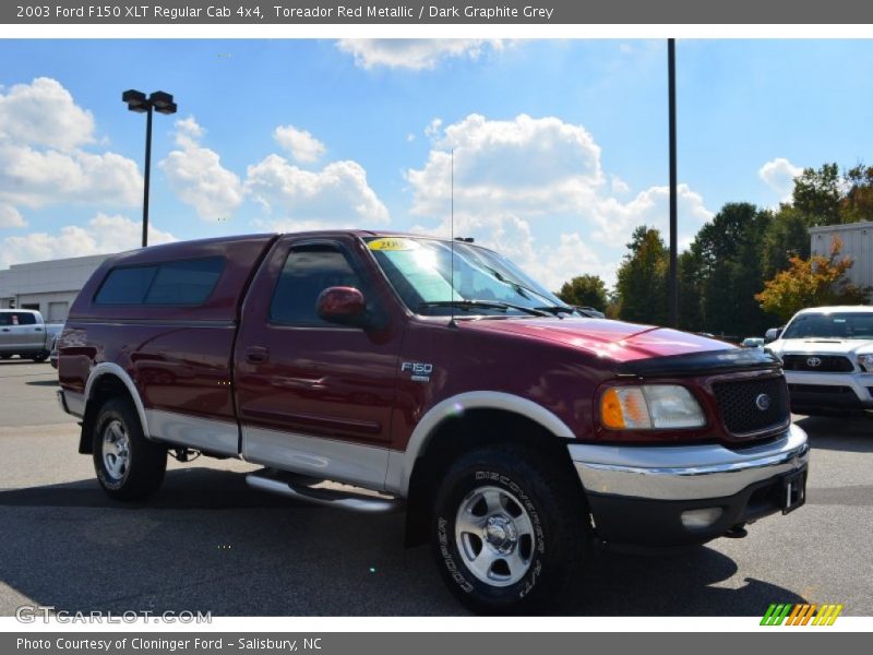 Toreador Red Metallic / Dark Graphite Grey 2003 Ford F150 XLT Regular Cab 4x4