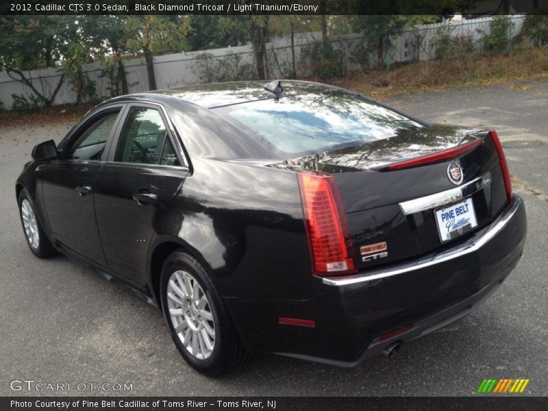 Black Diamond Tricoat / Light Titanium/Ebony 2012 Cadillac CTS 3.0 Sedan