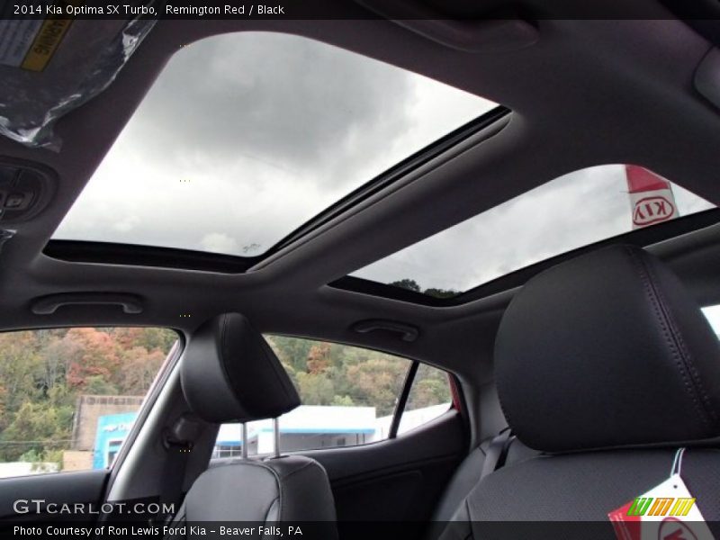 Sunroof of 2014 Optima SX Turbo