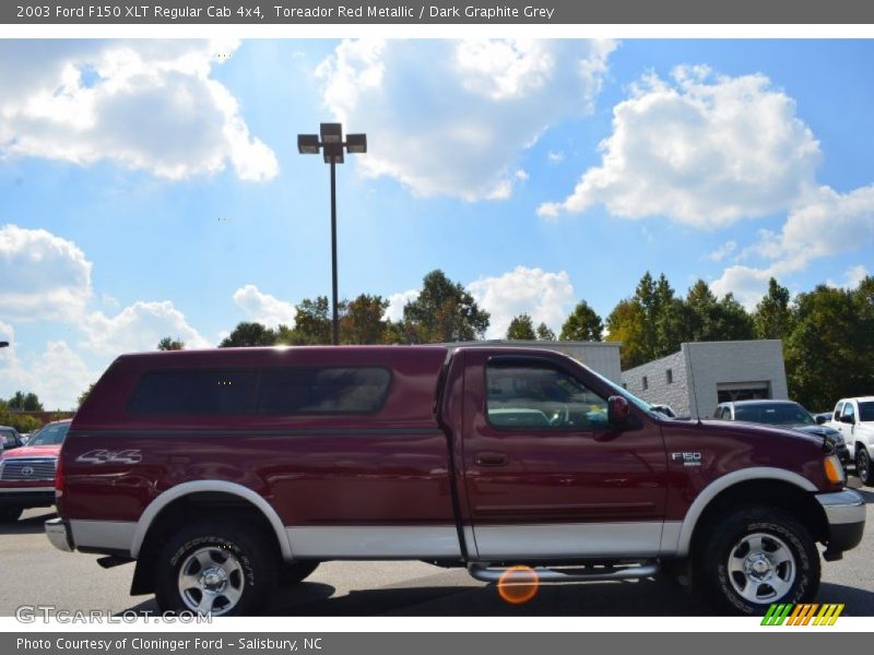 Toreador Red Metallic / Dark Graphite Grey 2003 Ford F150 XLT Regular Cab 4x4