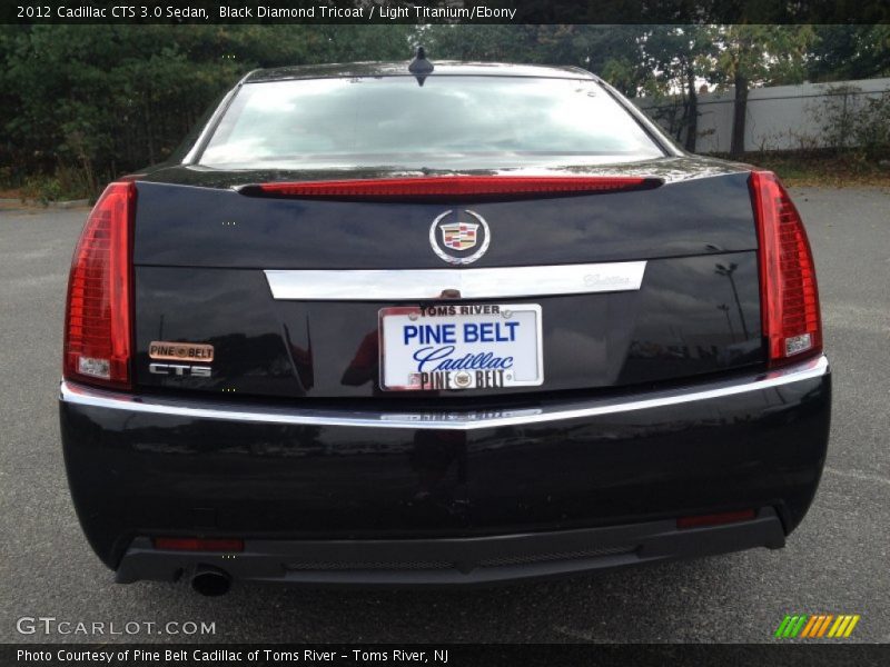Black Diamond Tricoat / Light Titanium/Ebony 2012 Cadillac CTS 3.0 Sedan