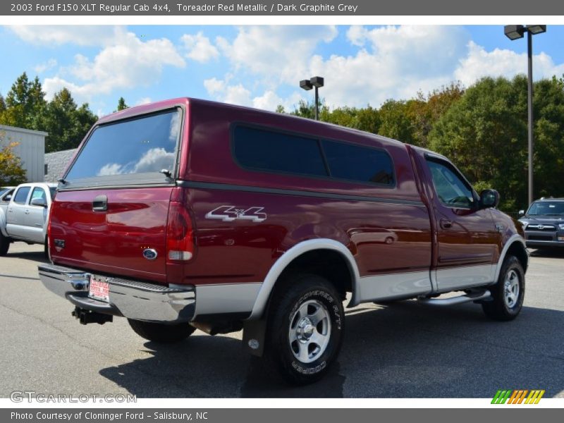 Toreador Red Metallic / Dark Graphite Grey 2003 Ford F150 XLT Regular Cab 4x4