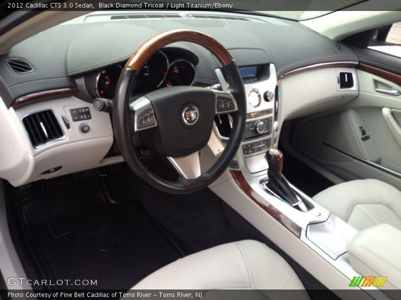 Black Diamond Tricoat / Light Titanium/Ebony 2012 Cadillac CTS 3.0 Sedan