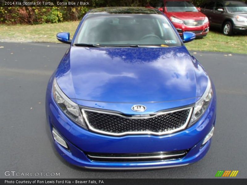 Corsa Blue / Black 2014 Kia Optima SX Turbo