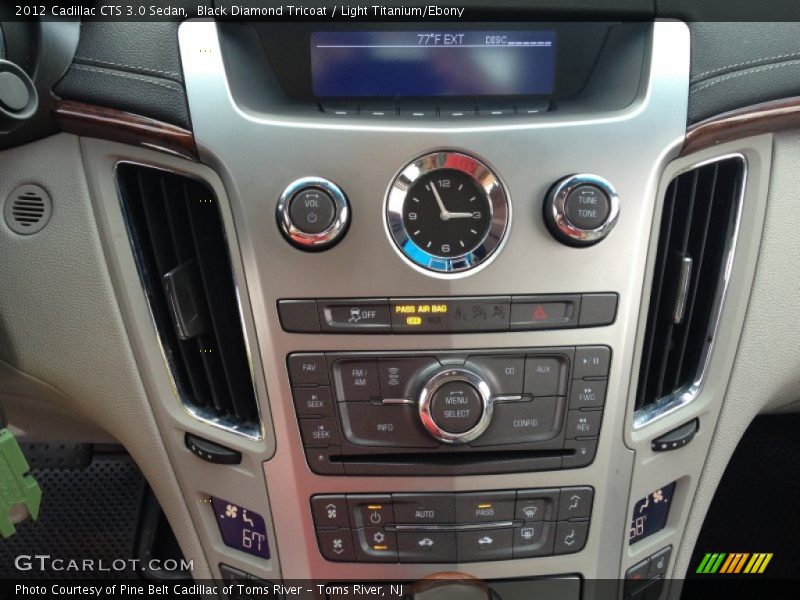 Black Diamond Tricoat / Light Titanium/Ebony 2012 Cadillac CTS 3.0 Sedan