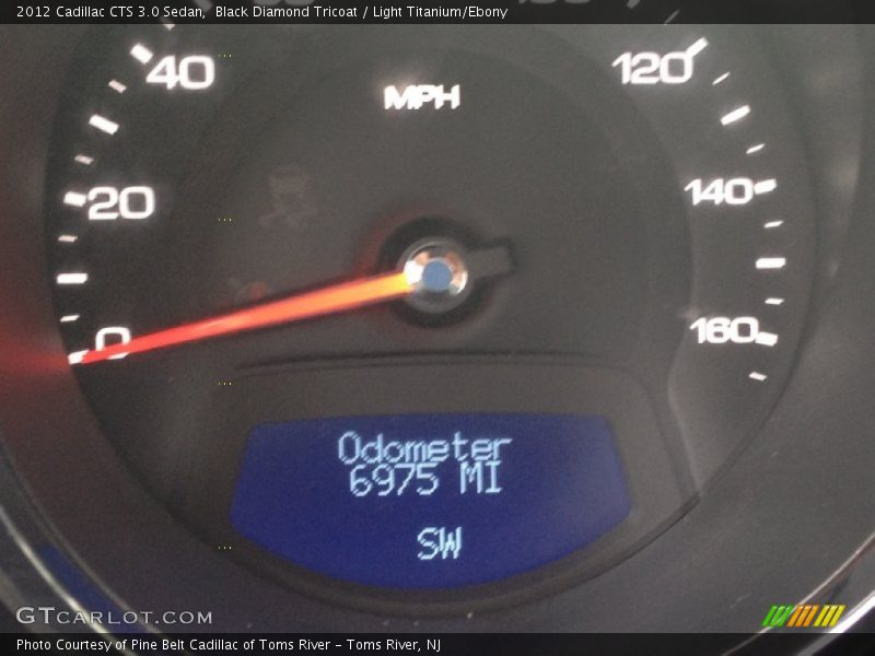 Black Diamond Tricoat / Light Titanium/Ebony 2012 Cadillac CTS 3.0 Sedan