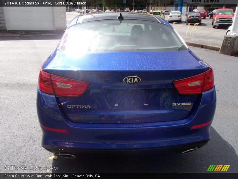 Corsa Blue / Black 2014 Kia Optima SX Turbo