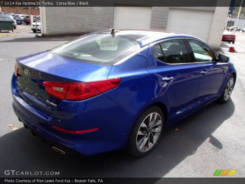 Corsa Blue / Black 2014 Kia Optima SX Turbo