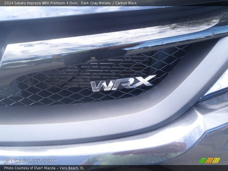 Dark Gray Metallic / Carbon Black 2014 Subaru Impreza WRX Premium 4 Door
