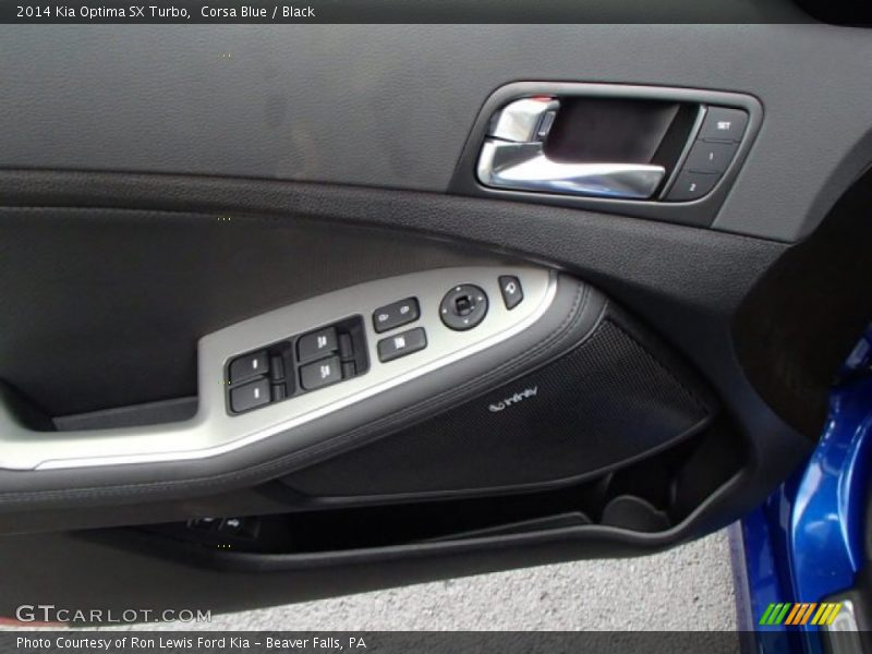 Corsa Blue / Black 2014 Kia Optima SX Turbo
