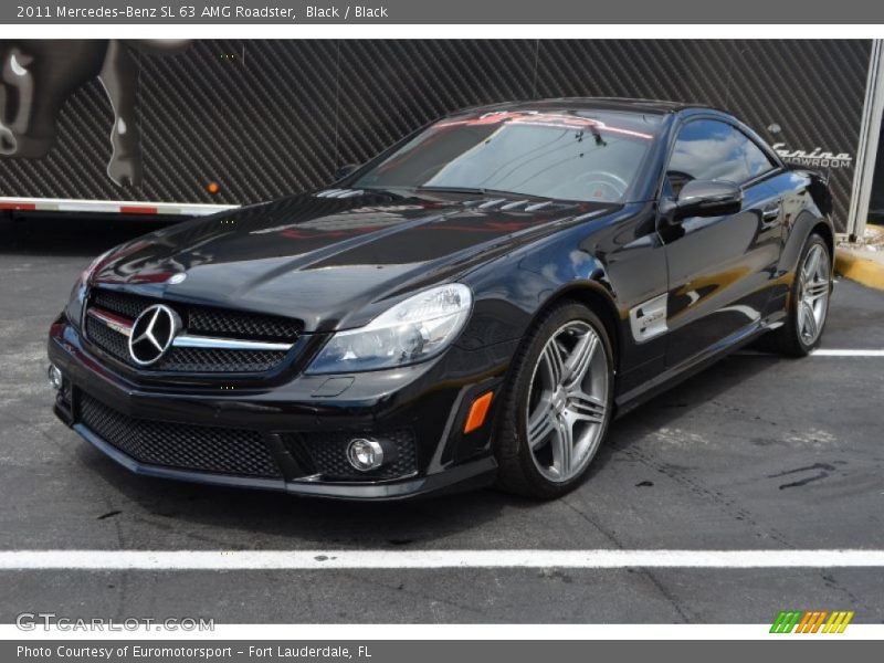 Black / Black 2011 Mercedes-Benz SL 63 AMG Roadster
