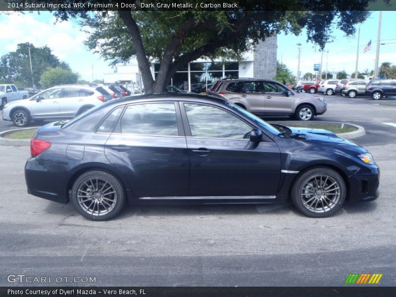 Dark Gray Metallic / Carbon Black 2014 Subaru Impreza WRX Premium 4 Door