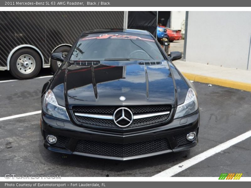 Black / Black 2011 Mercedes-Benz SL 63 AMG Roadster