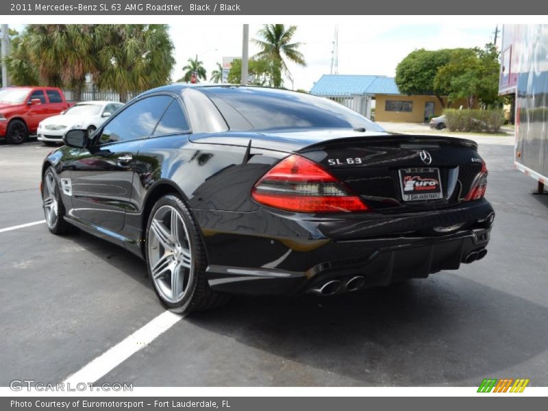 Black / Black 2011 Mercedes-Benz SL 63 AMG Roadster