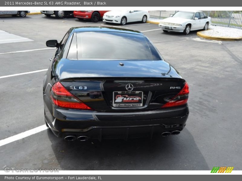 Black / Black 2011 Mercedes-Benz SL 63 AMG Roadster