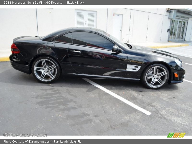 Black / Black 2011 Mercedes-Benz SL 63 AMG Roadster