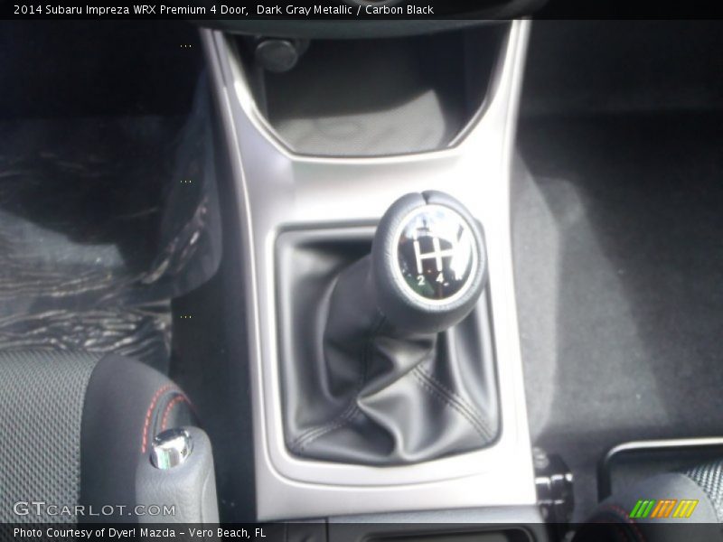 Dark Gray Metallic / Carbon Black 2014 Subaru Impreza WRX Premium 4 Door