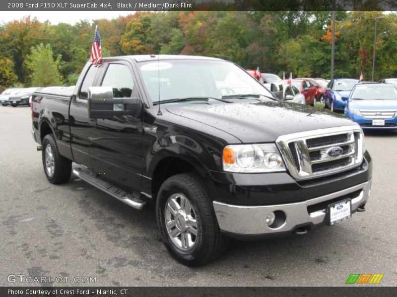 Black / Medium/Dark Flint 2008 Ford F150 XLT SuperCab 4x4