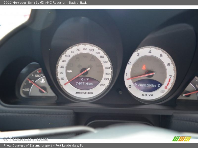 Black / Black 2011 Mercedes-Benz SL 63 AMG Roadster