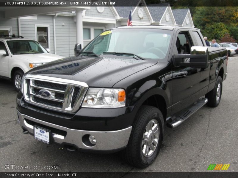 Black / Medium/Dark Flint 2008 Ford F150 XLT SuperCab 4x4